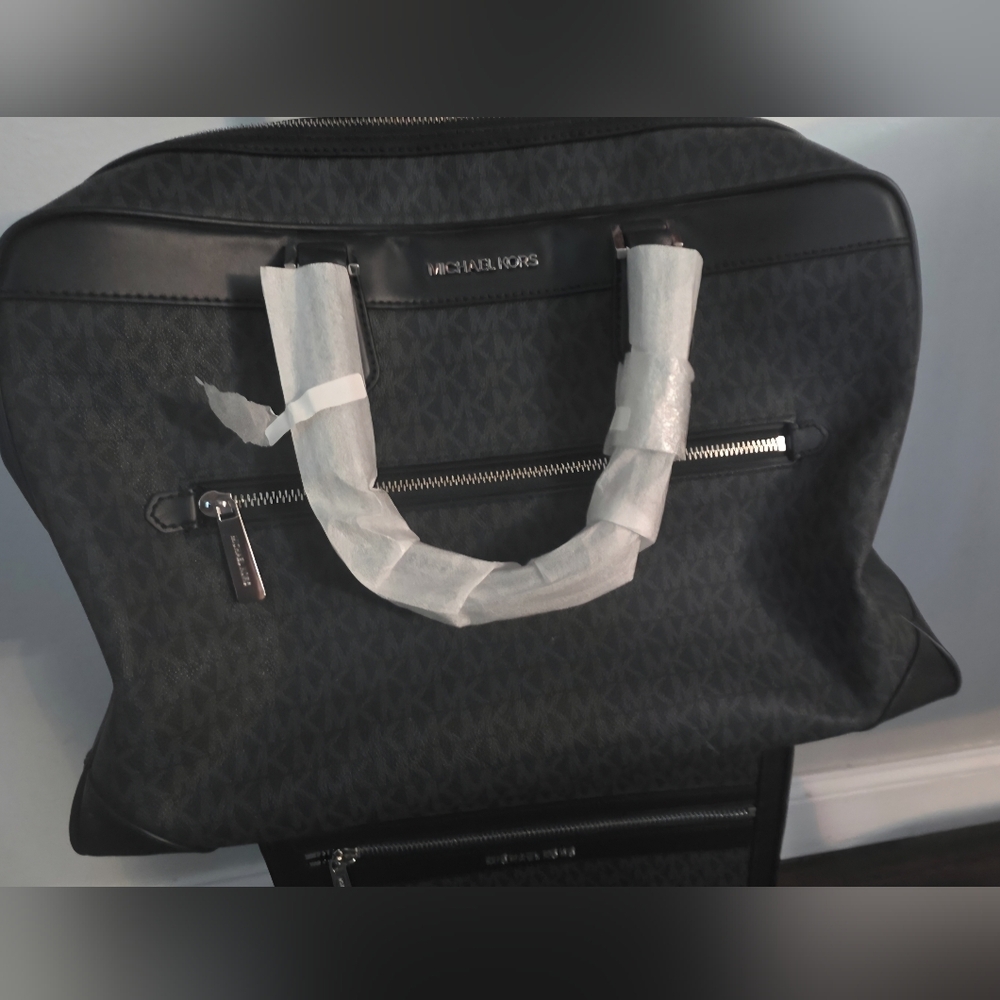NWT Michael Kors Black Travel Weekender Bag